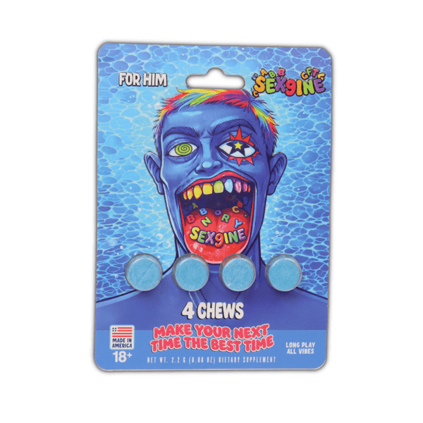 Sex9ine 4pk Chews for Him - sold by Green Treez Company