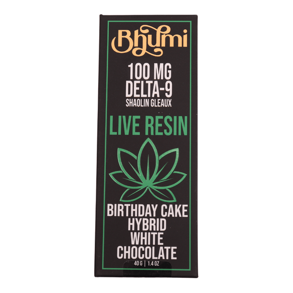Shaolin Gleaux Birthday Cake White Chocolate Bar 100mg Delta 9 THC - sold by Green Treez Company