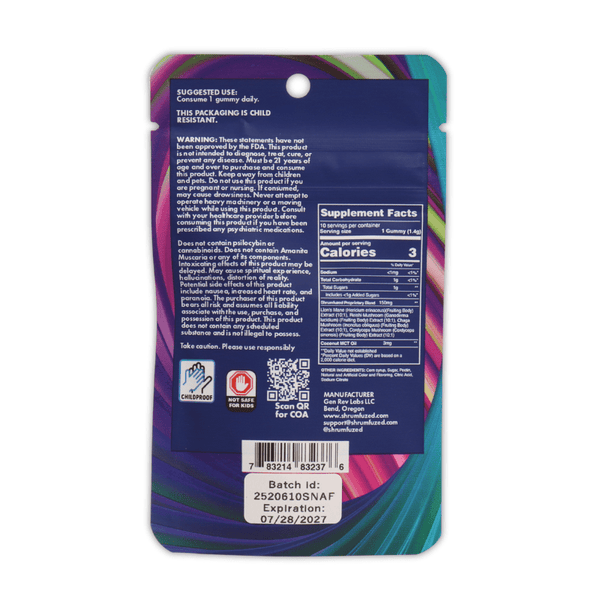 Shrumfuzed Miniz Assorted Flavors 3200mg 10pk - sold by Green Treez Company