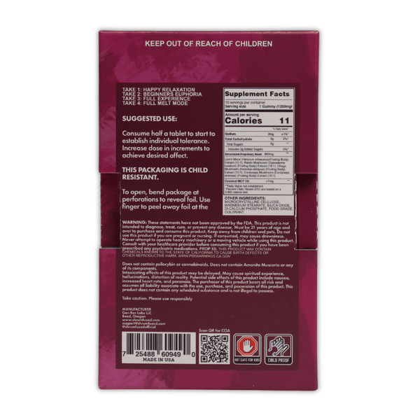 Shrumfuzed Tabz Tutti Frutti 12000mg Mushrooms - sold by Green Treez Company