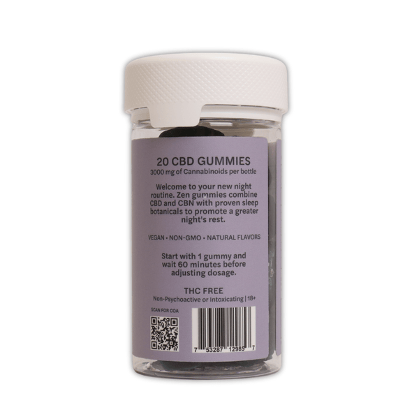 Snooze Berry Zen Sleep Gummies THC Free 3000mg CBN CBD Passionflower/L - Theanine - sold by Green Treez Company