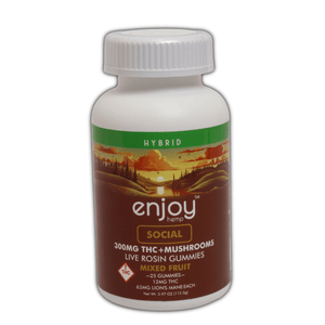 Social Live Rosin Gummies Mixed Fruit 300mg Delta 9 THC Mushrooms - sold by Green Treez Company