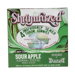Sour Apple Shrumfuzed Mushroom Gummies 3200mg - sold by Green Treez Company