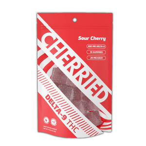Sour Cherry Cherried Gummies 200mg Delta 9 THC - sold by Green Treez Company