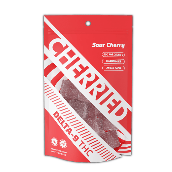 Sour Cherry Cherried Gummies 200mg Delta 9 THC - sold by Green Treez Company