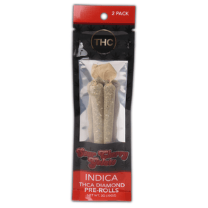 Sour Cherry Gelato THCa Diamond Prerolls 2x 1g - sold by Green Treez Company