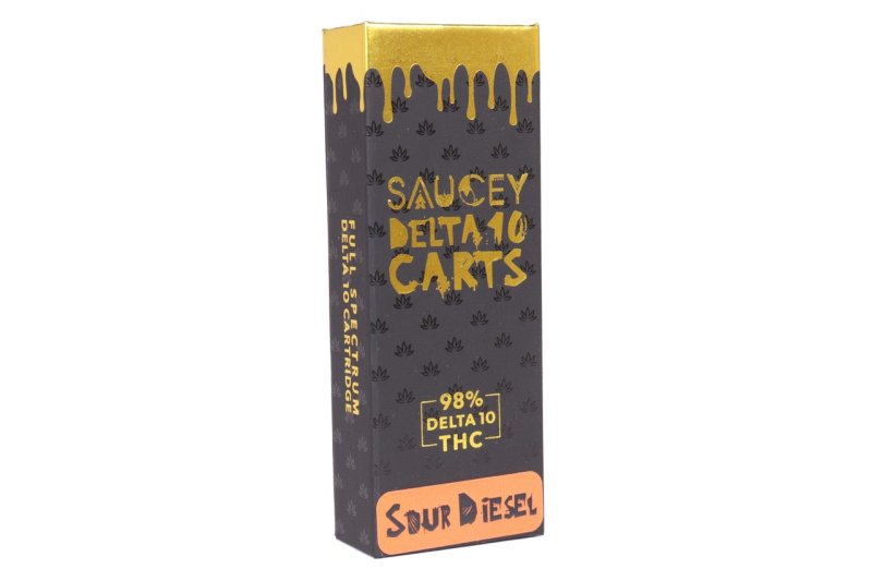 Saucey Sour Diesel Cartridge | 1 gram | Delta 10 Green Treez Company Saucey Sour Diesel Cartridge | 1 gram | Delta 10 Green Treez Company