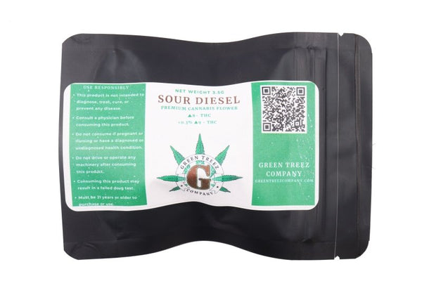 Sour Diesel Flower 3.5g Delta 8 THC - sold by Green Treez Company