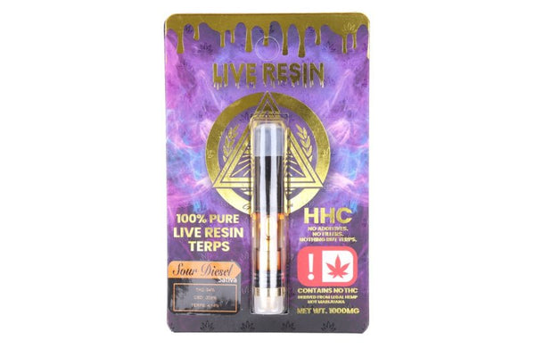 Sour Diesel Live Resin Cartridge HHC 1g - sold by Green Treez Company