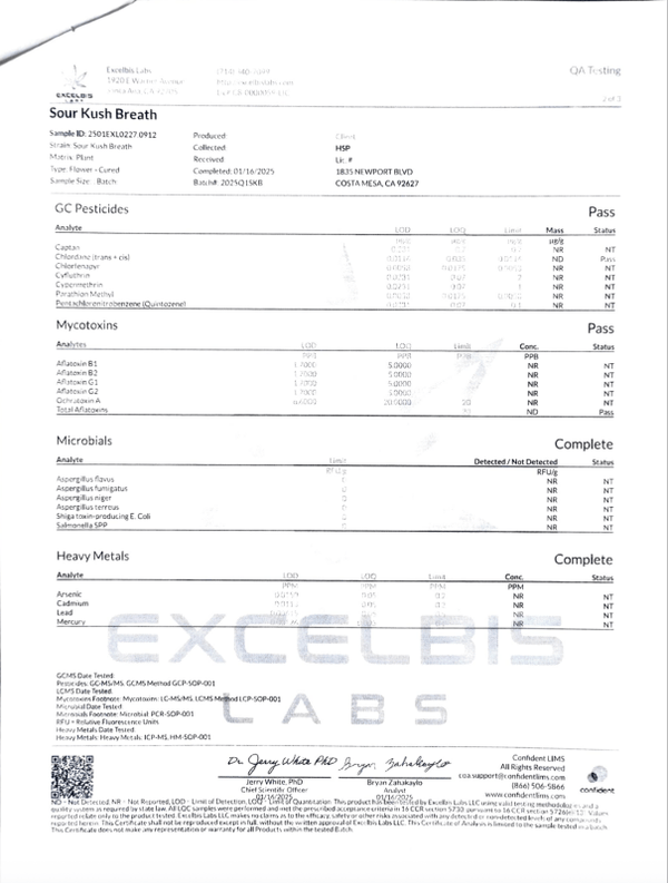 Sour Kush Breath THCa Flower - sold by Green Treez Company