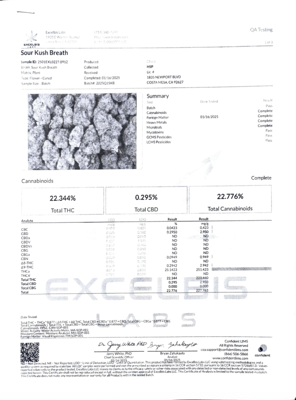 Sour Kush Breath THCa Flower - sold by Green Treez Company