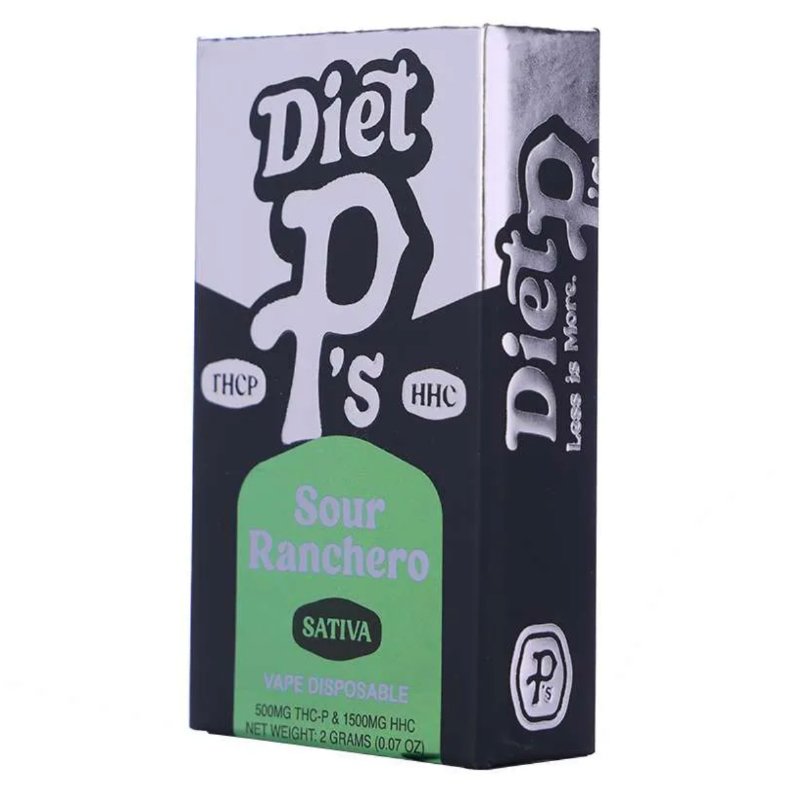 Diet P's Sour Ranchero Disposable | 2 gram | THCp HHC Green Treez Company Diet P's Sour Ranchero Disposable | 2 gram | THCp HHC Green Treez Company