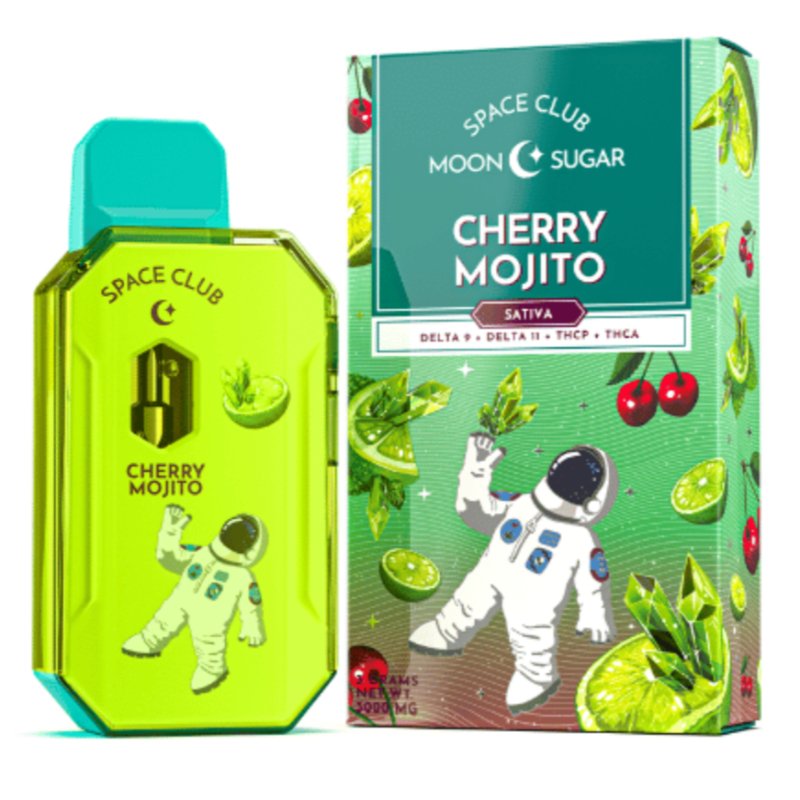 Space Club Cherry Mojito Disposable | 3 grams | Delta 11 9 THCp Green Treez Company Space Club Cherry Mojito Disposable | 3 grams | Delta 11 9 THCp Green Treez Company
