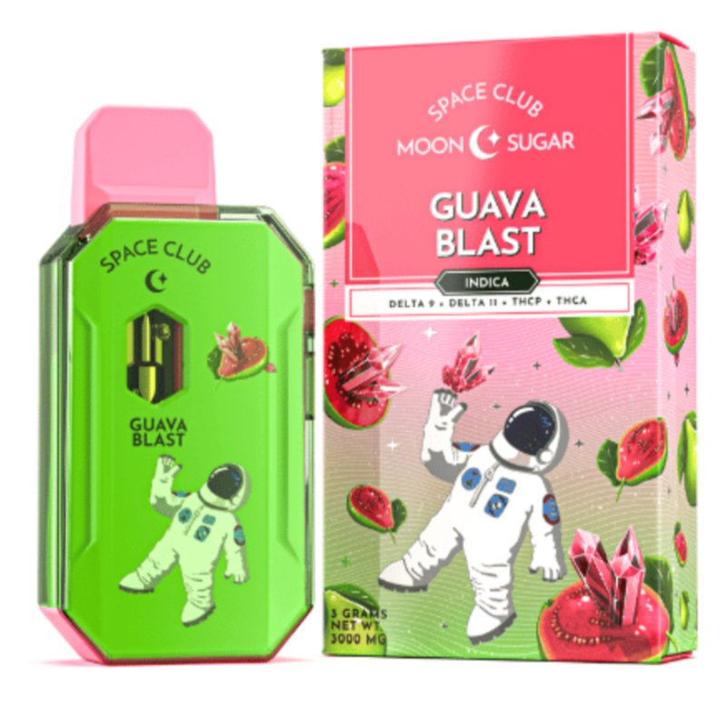 Space Club Guava Blast Disposable | 3 grams | Delta 11 9 THCp – Green Treez Company