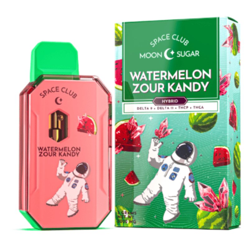 Space Club Watermelon Sour Kandy Disposable | 3 gram | Delta 11 9 THCp