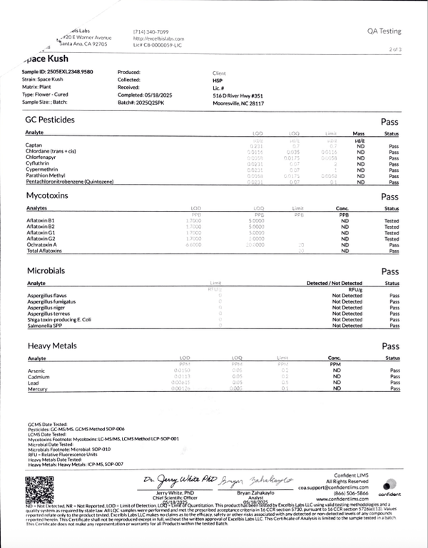 Space Kush THCa Flower - sold by Green Treez Company