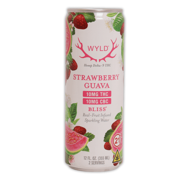 Strawberry Guava Bliss Sparkling Water 20mg THC+CBC - sold by Green Treez Company