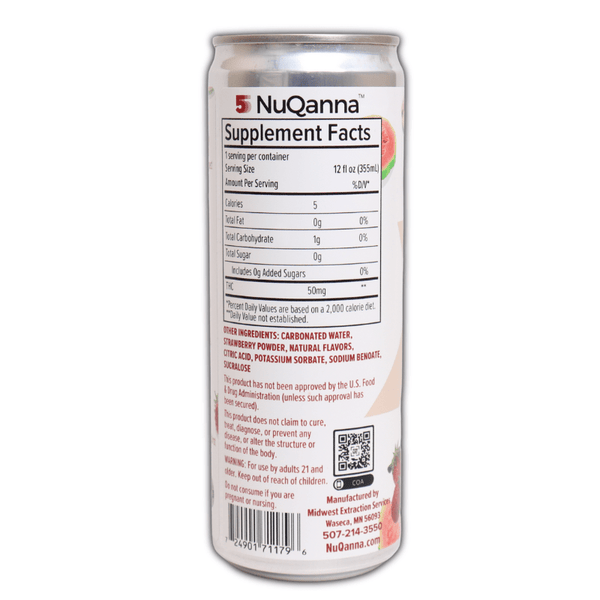 Strawberry Guava Cooler 50mg Delta 9 THC - sold by Green Treez Company