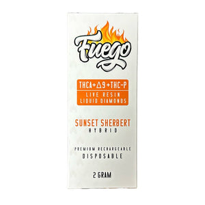 Sunset Sherbert Live Resin Disposable 2g THCa THCp - sold by Green Treez Company