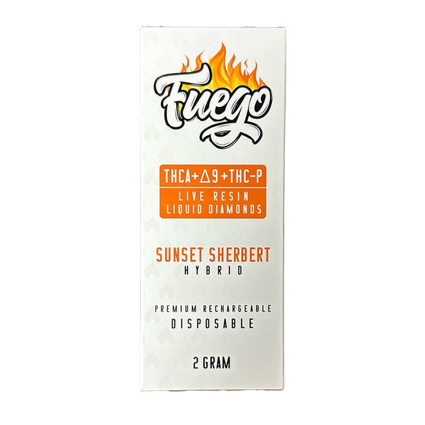 Sunset Sherbert Live Resin Disposable 2g THCa THCp - sold by Green Treez Company