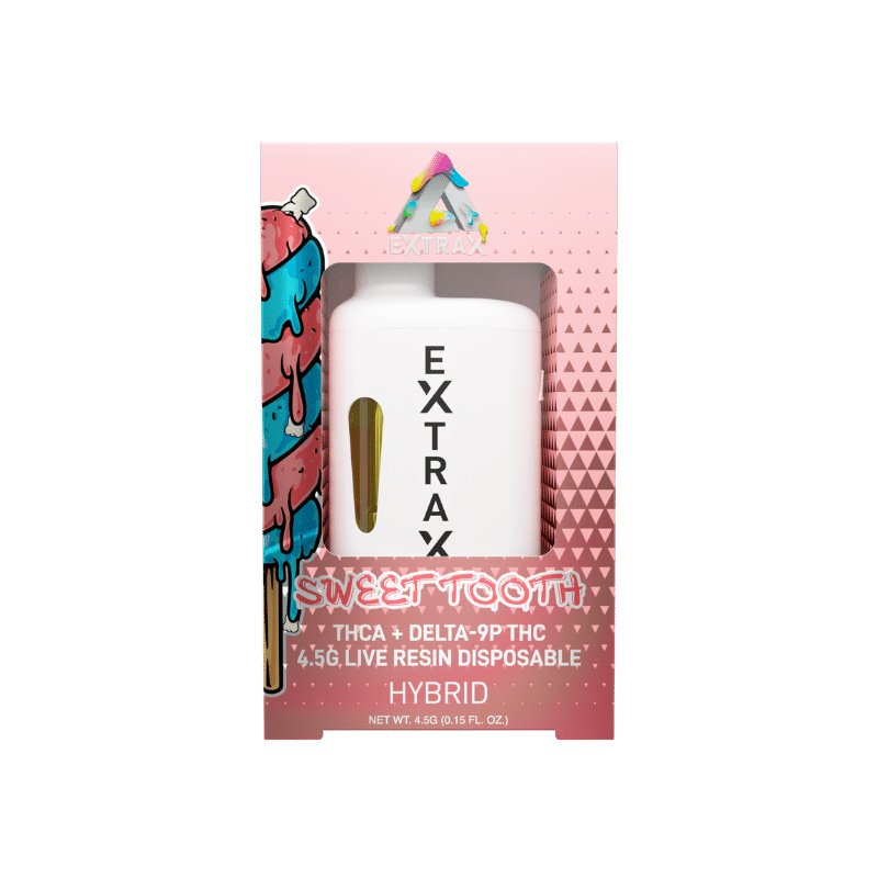 Delta Extrax Sweet Tooth Disposable | 4.5 grams | THCa Delta 9 THCp Green Treez Company Delta Extrax Sweet Tooth Disposable | 4.5 grams | THCa Delta 9 THCp Green Treez Company