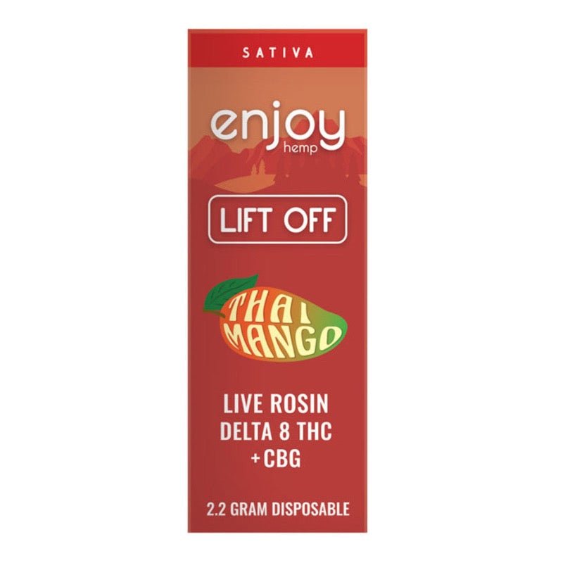 Enjoy Hemp Thai Mango Disposable | 2 grams | Delta 8 THC Green Treez Company Enjoy Hemp Thai Mango Disposable | 2 grams | Delta 8 THC Green Treez Company