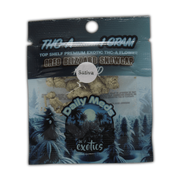 THCa Kiefed Flower Snow Caps Exotics 1g - sold by Green Treez Company
