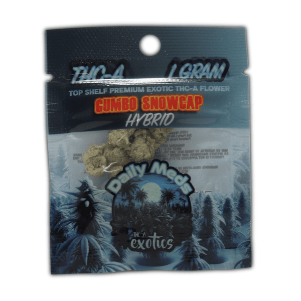 THCa Kiefed Flower Snow Caps Exotics 1g - sold by Green Treez Company