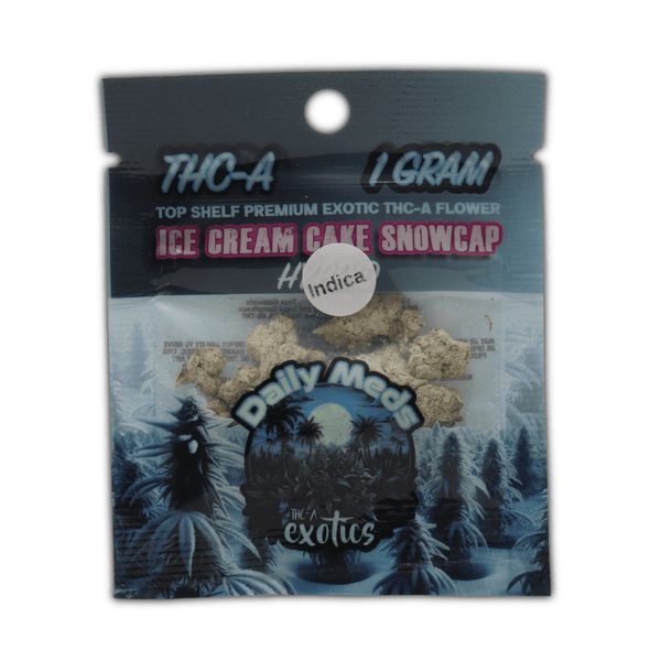 THCa Kiefed Flower Snow Caps Exotics 1g - sold by Green Treez Company