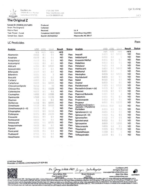 The Original Z THCa Flower - sold by Green Treez Company