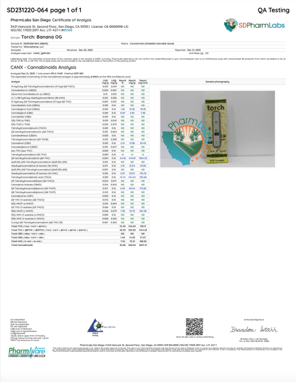 Torch Live Rosin Disposable THCa 2.5g - sold by Green Treez Company