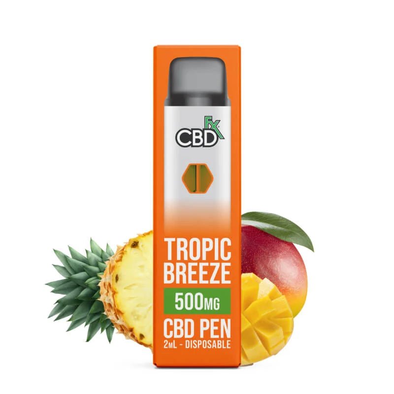 CBDfx Tropic Breeze Disposable | 500mg | Broad Spectrum CBD Green Treez Company CBDfx Tropic Breeze Disposable | 500mg | Broad Spectrum CBD Green Treez Company