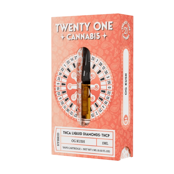 Twenty One Liquid Diamonds THCa THCp Cartridge 1g - All Strains - sold by Green Treez Company