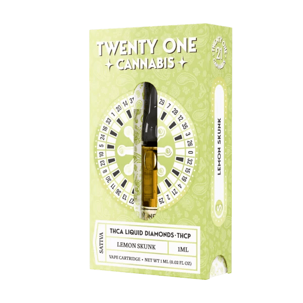 Twenty One Liquid Diamonds THCa THCp Cartridge 1g - All Strains - sold by Green Treez Company