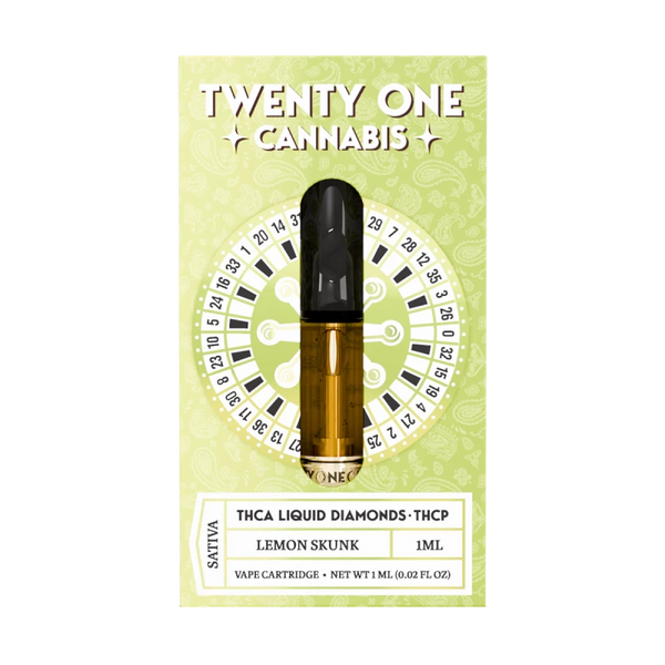 Twenty One Liquid Diamonds THCa THCp Cartridge 1g - All Strains - sold by Green Treez Company