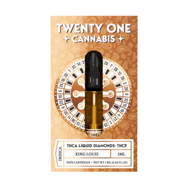 Twenty One Liquid Diamonds THCa THCp Cartridge 1g - All Strains - sold by Green Treez Company