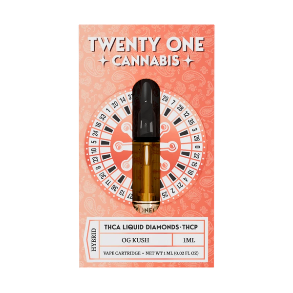 Twenty One Liquid Diamonds THCa THCp Cartridge 1g - All Strains - sold by Green Treez Company