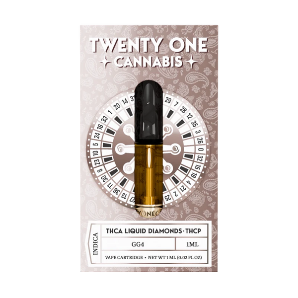 Twenty One Liquid Diamonds THCa THCp Cartridge 1g - All Strains - sold by Green Treez Company