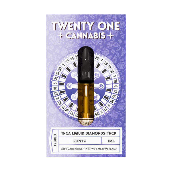 Twenty One Liquid Diamonds THCa THCp Cartridge 1g - All Strains - sold by Green Treez Company