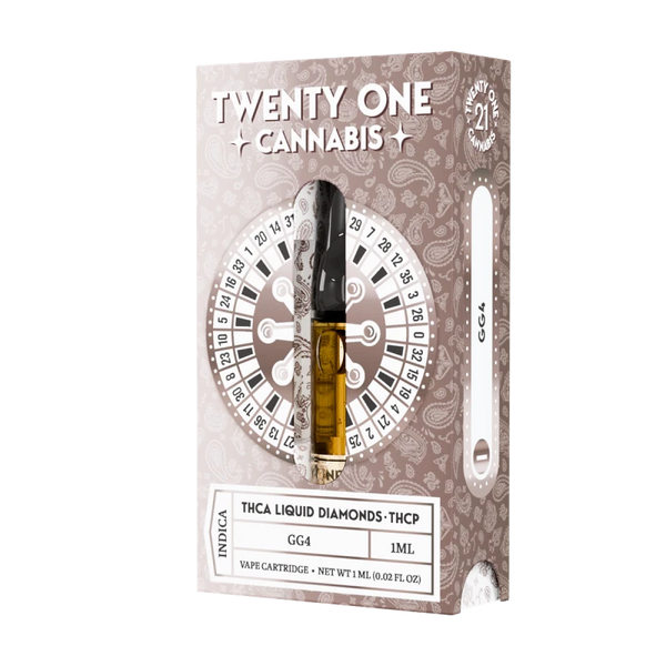 Twenty One Liquid Diamonds THCa THCp Cartridge 1g - All Strains - sold by Green Treez Company