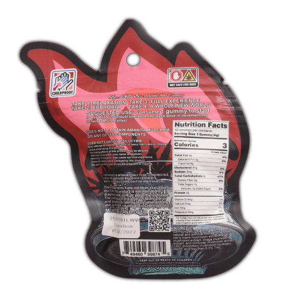 Wacky Watermelon Trippy Shrum Gummies 500mg THC CBD Mushrooms - sold by Green Treez Company