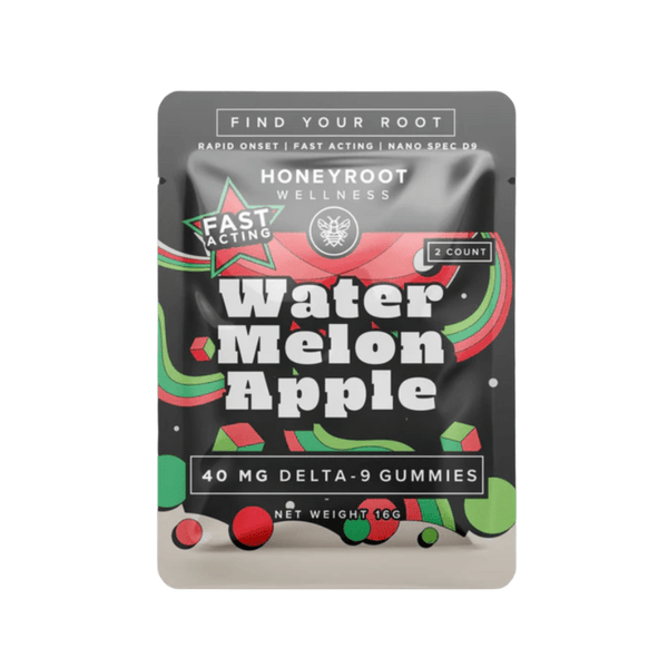 Watermelon Apple Gummies Delta 9 THC 40mg - sold by Green Treez Company