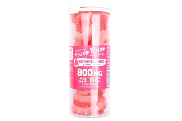 Watermelon Rings Gummies 800mg 1:1 Delta 9 THC CBD - sold by Green Treez Company