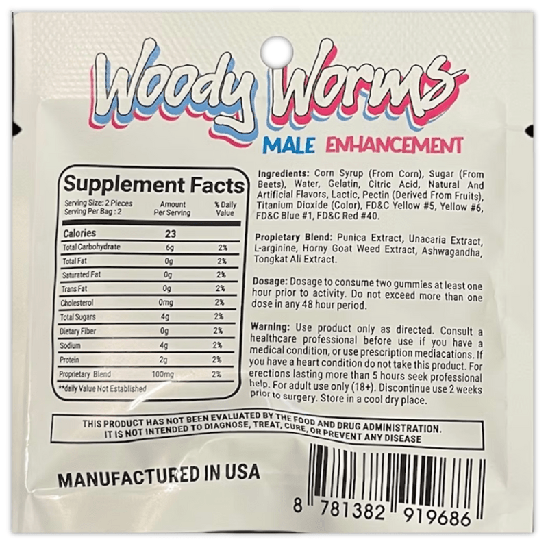 Woody Worms Sex Enhanced Gummy | Buy Natural Libido Enhancement Green Treez Company Woody Worms Sex Enhanced Gummy | Buy Natural Libido Enhancement Green Treez Company