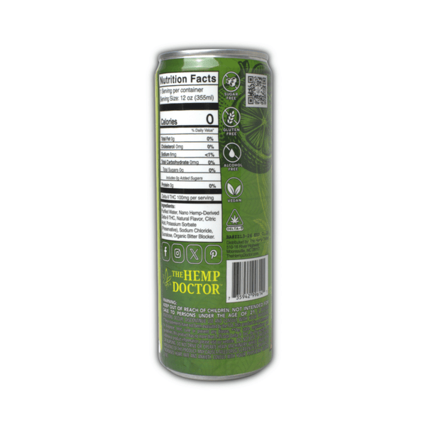 Zooted 100mg D9 seltzer - sold by Green Treez Company